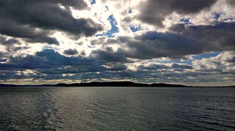 balaton, víz, felhő