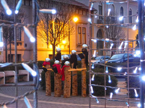 Karácsonyi vásárban - Baja
