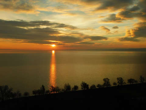 Balatonakarattya, naplemente