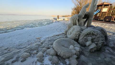 balaton jég magyarország tél