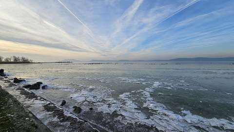 balaton jég magyarország tél