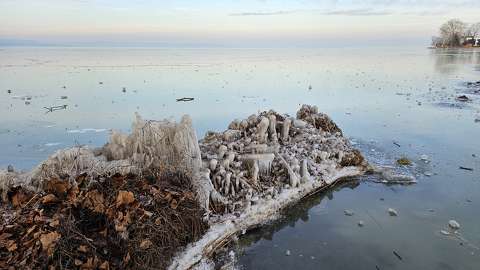 balaton jég magyarország tél