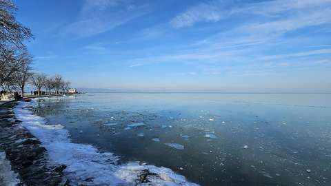 balaton jég magyarország tél