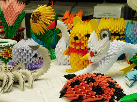 Vámosi Lencse- és Hurkafesztivál 2024 Nemesvámos - origamidekoráció