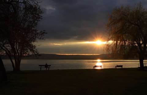 Balatonfűzfői alkonyat.