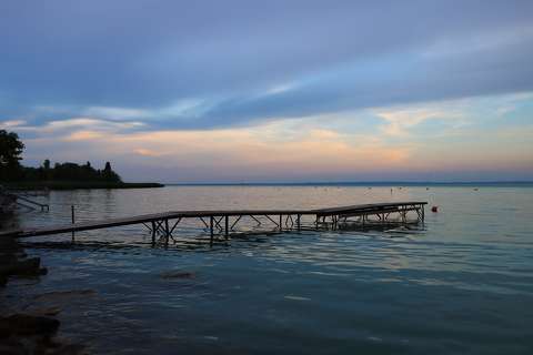 Balatonfűzfői alkonyat.