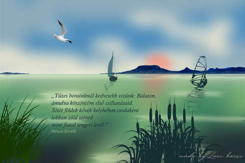 balaton, grafika
