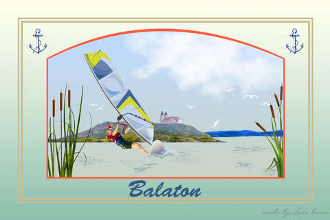 grafika, balaton