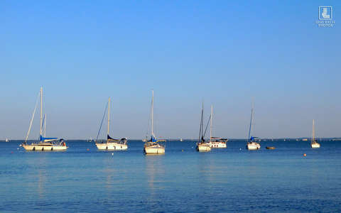 hajó, kikötő, balatonalmádi