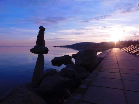 Balaton, Almádi, Naplemente