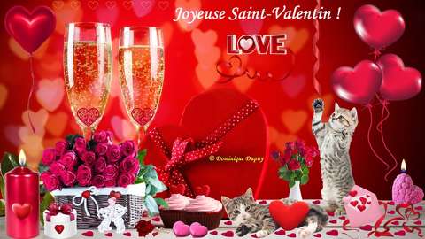 Saint Valentin - Création Domi