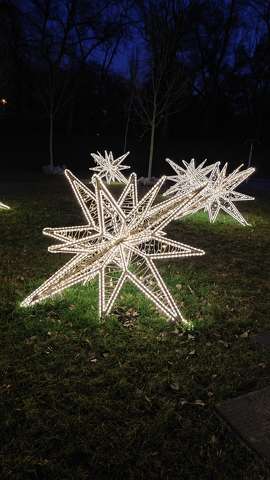 Lumina Park, Budapest, Margitsziget, fények, csillagok