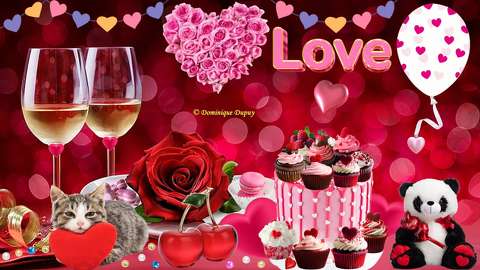Saint Valentin - Création Domi