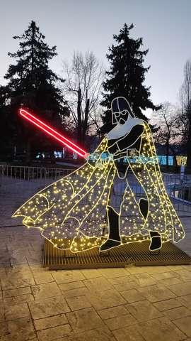 Lumina Park, Budapest, Margitsziget, fények, Star Wars