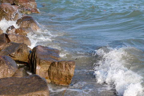 kövek, hullámok, Balaton
