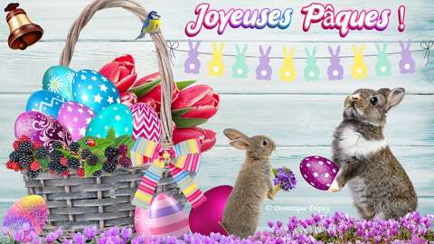 Joyeuses Pâques - Création Domi