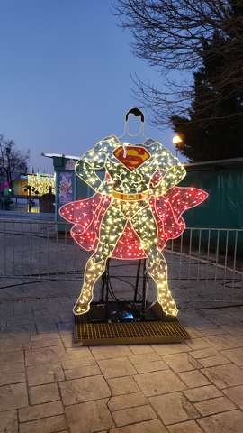 Lumina Park, Budapest, Margitsziget, fények, Superman