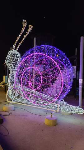 Lumina Park, Budapest, Margitsziget, fények, csiga