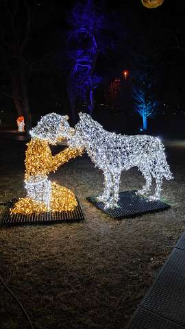 Lumina Park, Budapest, Margitsziget, fények, Dzsungel könyve