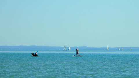 Balaton, Fűzfő, strand