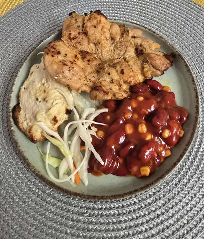 Étel: grillcsirkecombfilé