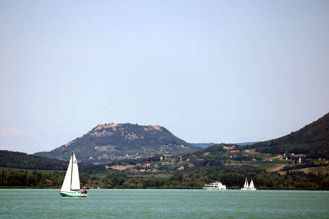 Balaton, vitorlás, hajó, Csobánc
