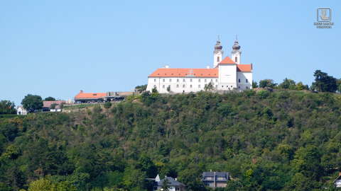 magyarország, nyár, tihanyi apátság, tihanyi-félsziget, tó