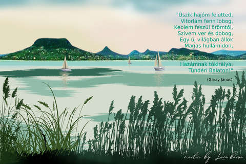 balaton, grafika