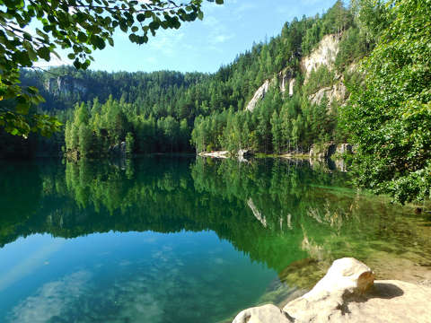 Csehország, sziklalabirintus - Adršpach
Sziklató