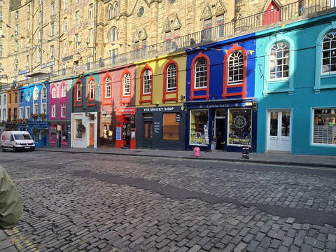 Színes utcák - Edinburgh, Skócia