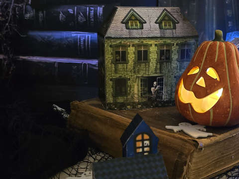 Halloween, tök, dekoráció