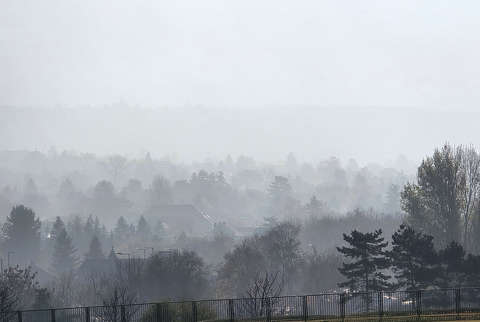 Balatonfűzfő egy novemberi reggelen