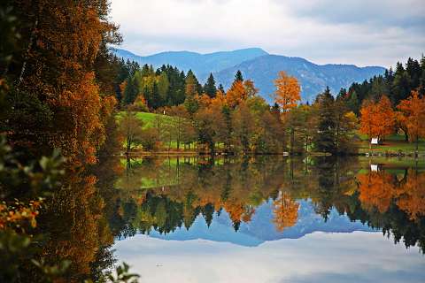 hegy tükröződés ősz
