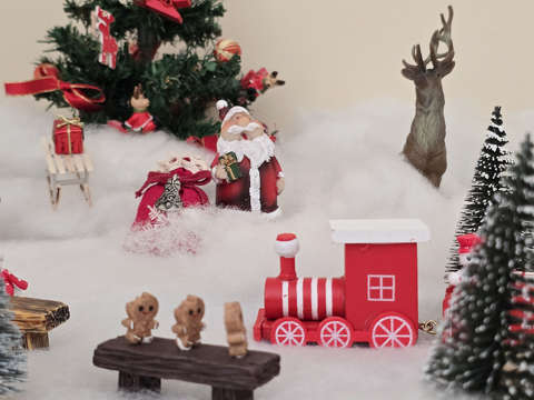 Ünnepi dekorációm - Kívánom, hogy a Mikulás ma nálatok is hagyjon
egy csipetnyi varázslatot a reggelben.