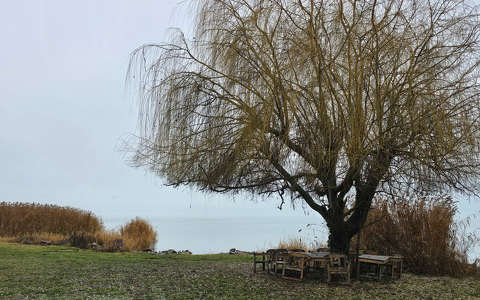 Balatonfűzfő és a köd