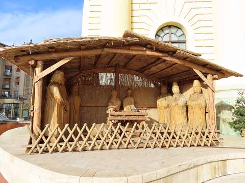 betlehemi jászol karácsony karácsonyi dekoráció szobor