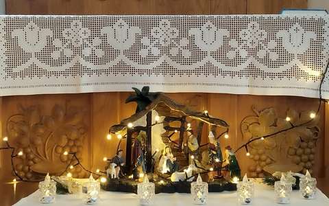 Hévíz Református templom, betlehemi jászol