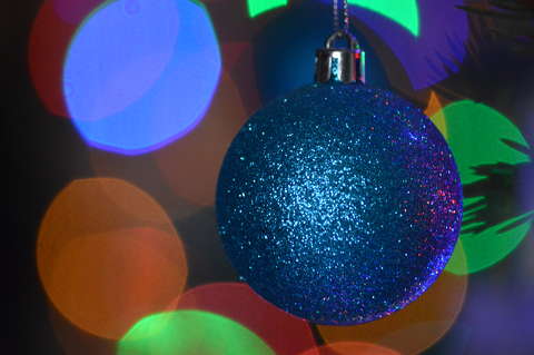 Bokeh, karácsony, dísz, fények