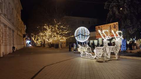 Karácsonyi fények Miskolcon