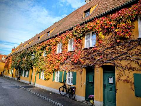 ablak ház németország ősz