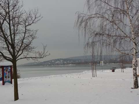 Balatonalmádi, téli kép