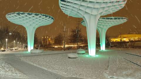 A Millenáris télen