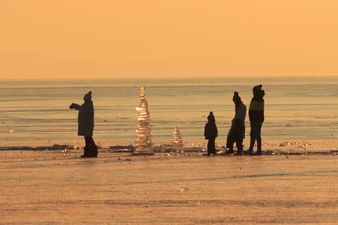 Téli jeges varázslat.