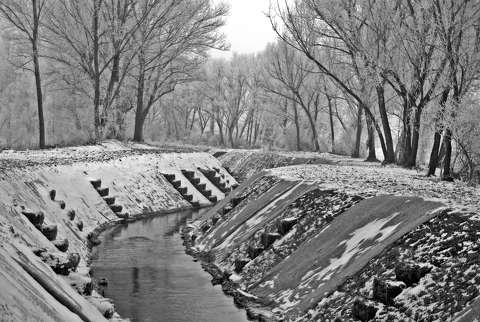 Benta patak fehérben