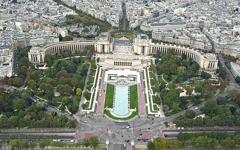 Párizs (Látkép az Eiffel-toronyból - Palais de Chaliot)