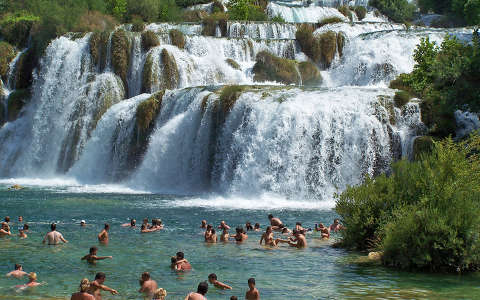 Horvátország-Krka Nemzeti Park-vízesés