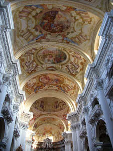 Ausztriai templom freskója
