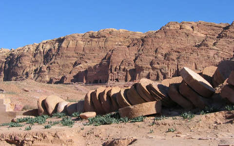 jordánia kövek és sziklák petra