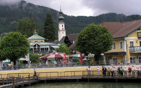St. Gilgen a Wolfgang tó partján,Ausztria