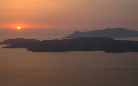 görögország naplemente tenger